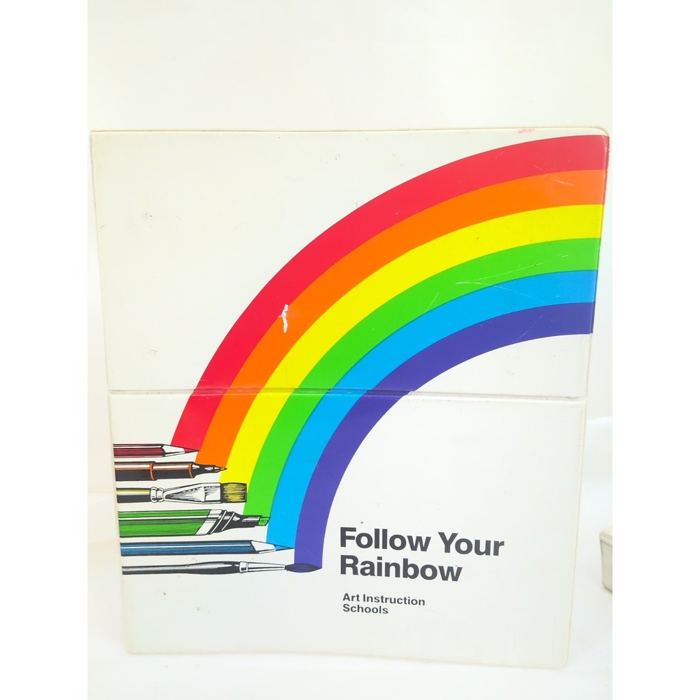 Follow Your Rainbow Art Instruction 7 Books In Binder W Tests Learn To Draw Set
